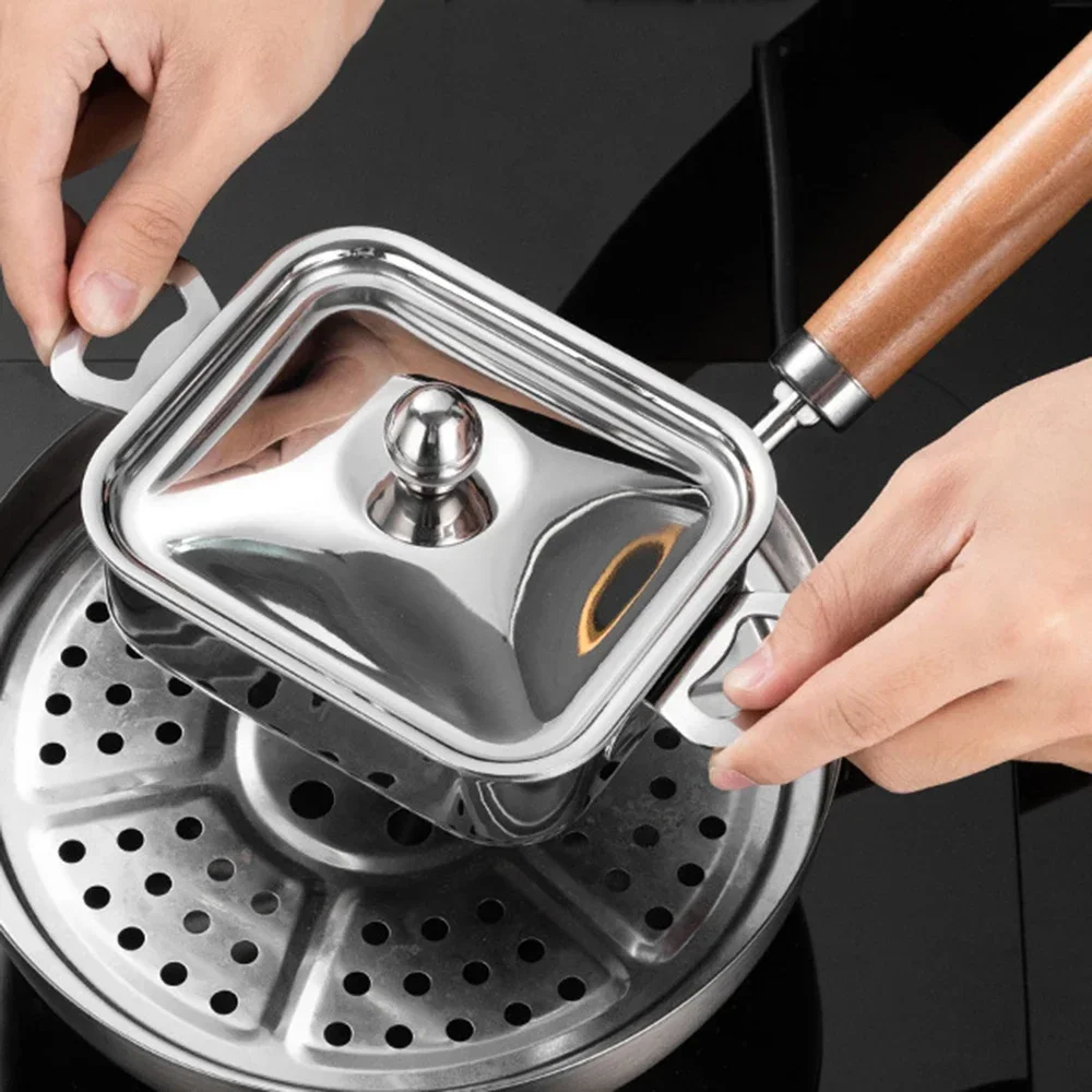 1-Person 304 Stainless Steel Soup Pot with Lid Household Stew Cookware European SimpleDurable Kitchen Pot Essentials 1-Person 304 Stainless Steel Soup Pot with Lid Household Stew Cookware European SimpleDurable Kitchen Pot Essentials