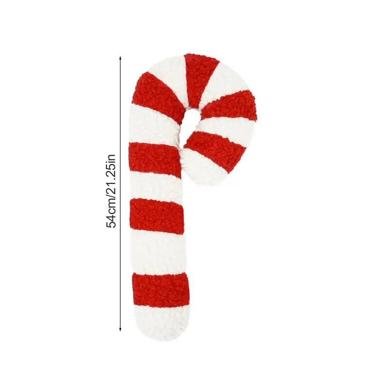 Christmas Candy Pillow Soft And Comfortable Candy Cane Throw Pillow Sofa Bed Decorative Chair Cushion Christmas Gift For Kids 6