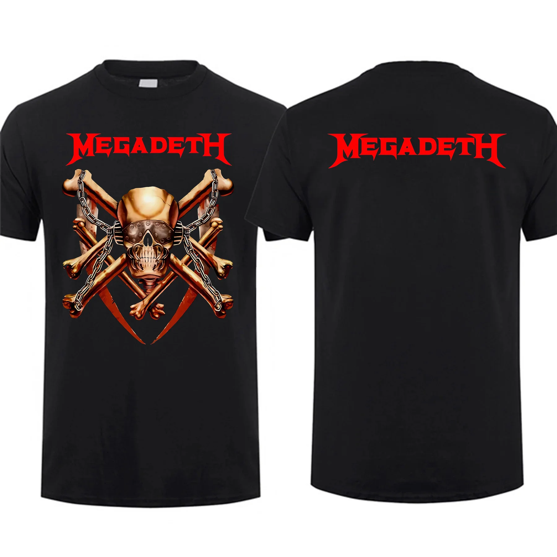 Homens de dupla face camiseta de grandes dimensões, Black Friday, Amazing Tees, Europa Megadeths, gráfico, manga curta, S-3XL