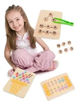 Kids Montessori Math Toys, Color Cognitive Matching Clip Beads Toys, Interactive Board Games, Puzzle Toys For Boys & Girls 2