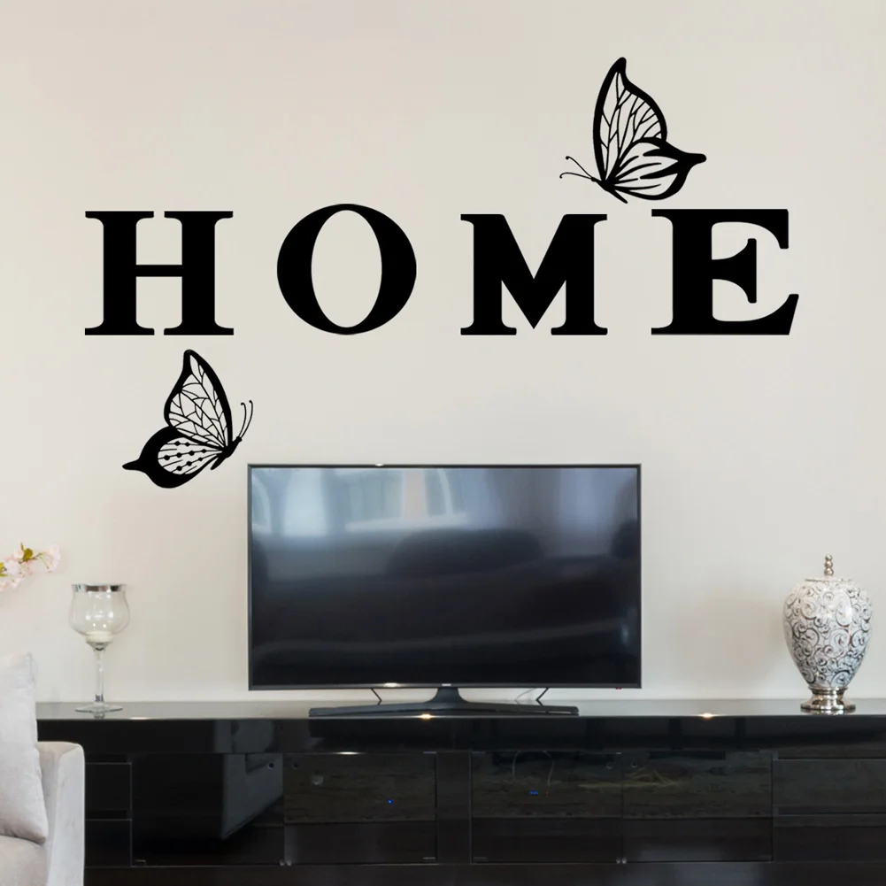 HOME Butterfly Wall Sticker Living Room Entrance Sofa Background Decoration Mural Art Pattern Home Decor Self Adhesive Wallpaper