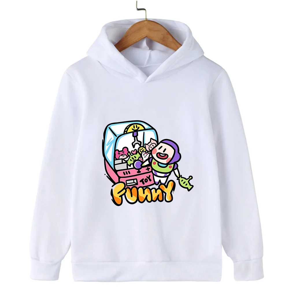 

ToyStory Children's Hoodies Disney Sweatshirt Kawaii Pullover Bass Lightyear Anime Cartoons Casual Clothes Girl Boy Kid Tops
