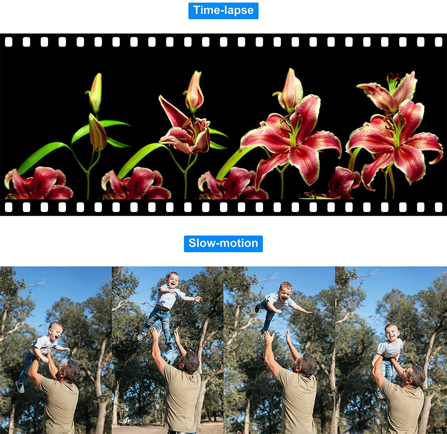 48MP 4K Video Camera 16X Zoom 3.0" Camcorder with Microphone Vlogging Touch Screen IR Night Vision Wi-Fi Vlog Cameras Web - 5