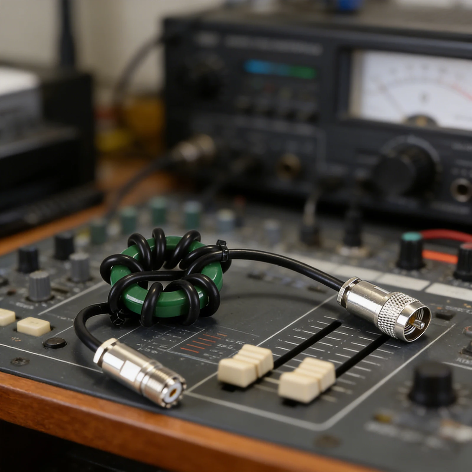 1.8-54MHz 단파 초크 코일 자기 링 고품질 니켈-아연 자기 링 고전력 내용성 라디오 액세서리