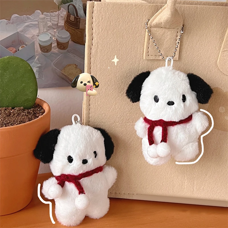 Cute Plush Dog Pandent Keyring plush keychain key chain plush doll plush toy balloon dog keychain For Girls Cartoon Dog Doll Keychain Women Gifts Creative Car Bag Decoration Decor