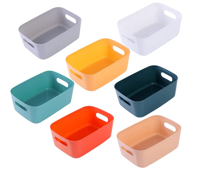 HapiLeap Plastic Storage Bins with Lid, Stackable Storage Containers for  Organizing, Storage Baskets for Shelves Kitchen Bathroo - AliExpress