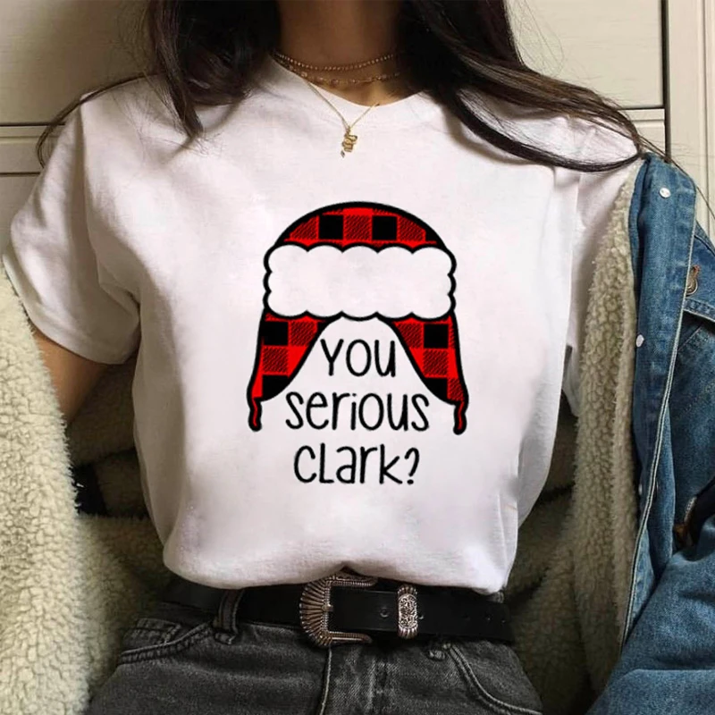 

Подарок на Рождество для женщин, футболка с графическим принтом рождественской елки, топ с коротким рукавом и круглым вырезом из модала, женская одежда