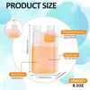 Plastic Flask with Built in 1 oz Glass,8.5oz Portable Measuring Bottles for Liquid,beverage,oil, Graduated Dispenser for Travel 3