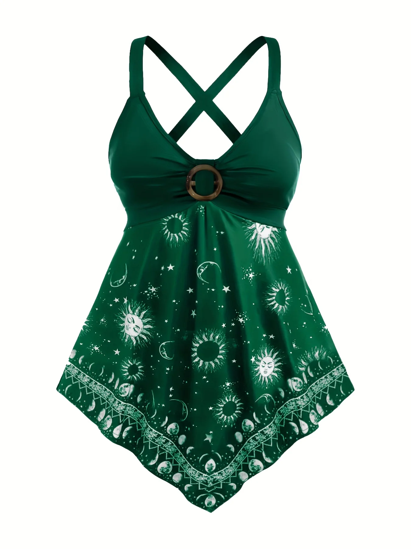 Haut Gilet à Bretelles Cami Urmoda - Imprimé Fleuri Multicolore - Taille L - NEUF