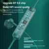 New Lenovo SH1 Wireless Earphone Bluetooth 5.0 Chip HIFI Sound Quality IPX5 Waterproof Sports Headset Magnetic Neckband Earbuds 2