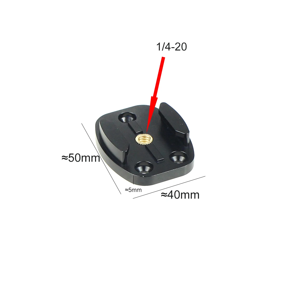 BGNing Aluminium-Stativ-Montagehalterung mit flacher Oberfläche, Halter-Adapterbasis für Gopro Hero 13 12 11 10 DJI Action-Kamerabasis – Detail 16