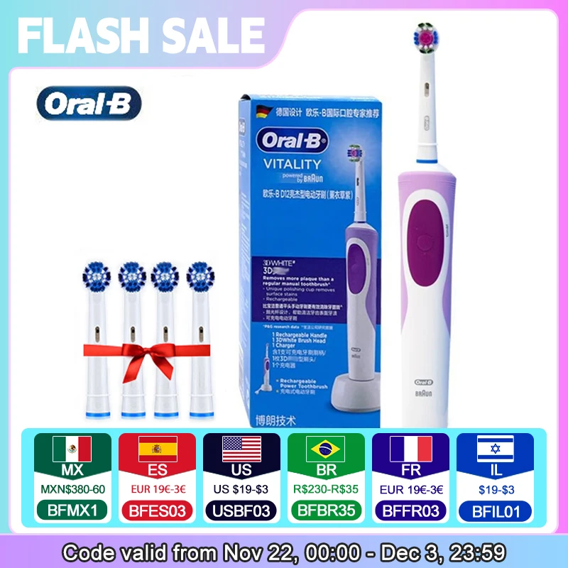 Rechargeable Electric Toothbrush Oral B D12 electric toothbrush