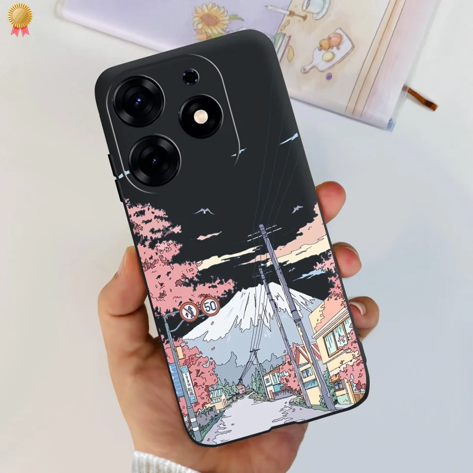 Clear Cartoon TPU Silicone Shockproof Back Cover