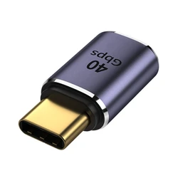 High - Speed Aluminum Alloy USB - C to Type - C Adapter, 40Gbps (TypeA)
