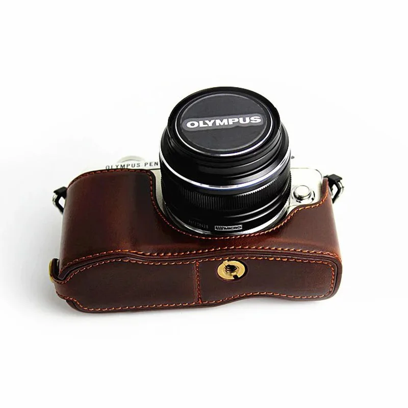 レザーハーフケースグリップ OLYMPUS E-PL7 EPL7 E-PL8 EPL8 E-PL9