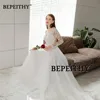 BEPEITHY Customized Vestido De Novia Beach Wedding Dress For Women Sexy Backless Modern Full Sleeves Bridal Gowns 2023 Hot Sale 4