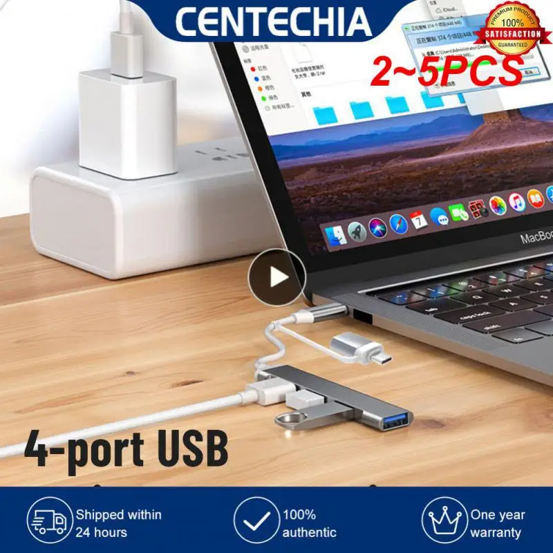 맥북 알루미늄용 멀티 스플리터 어댑터 OTG, C타입 + USB 허브 독 3.0,..