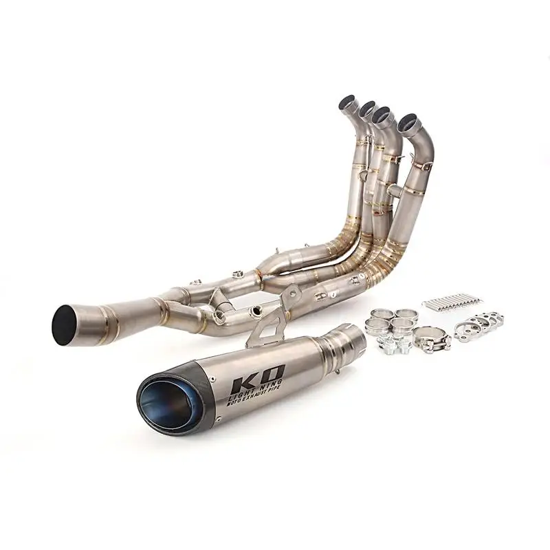 60.5MM Titanium Alloy Escape For BMW S1000RR 2019-2022 S1000R 2021-2022 Motorcycles Full Exhaust System Muffler Mid Header Pipe - Image 4