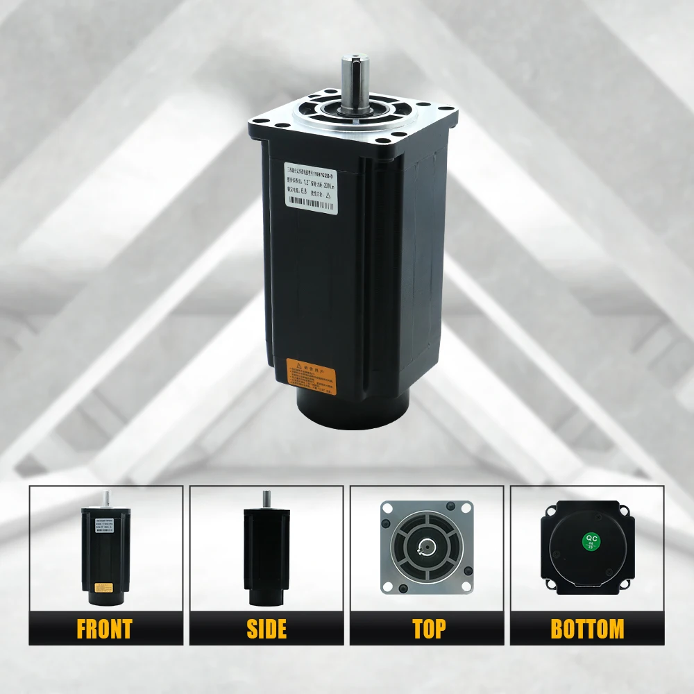 3 상 AC 스테퍼 모터 키트, CNC 라우터 테이블 조각 기계, 110mm, 20N.m, 110BYG350D, 3M2280-10A 드라이버, 220V 하이브리드 6.8A