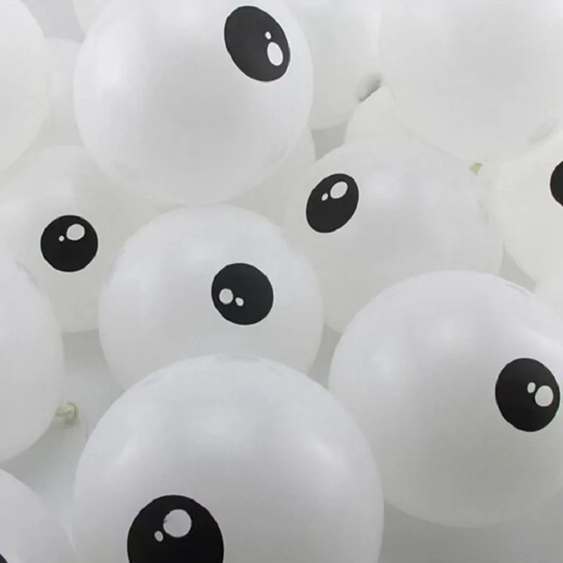 50 Ballons D'Halloween En Latex - 5 Couleurs - Décoration De Fête Pour Anniversaire, Fêtes Et Photos