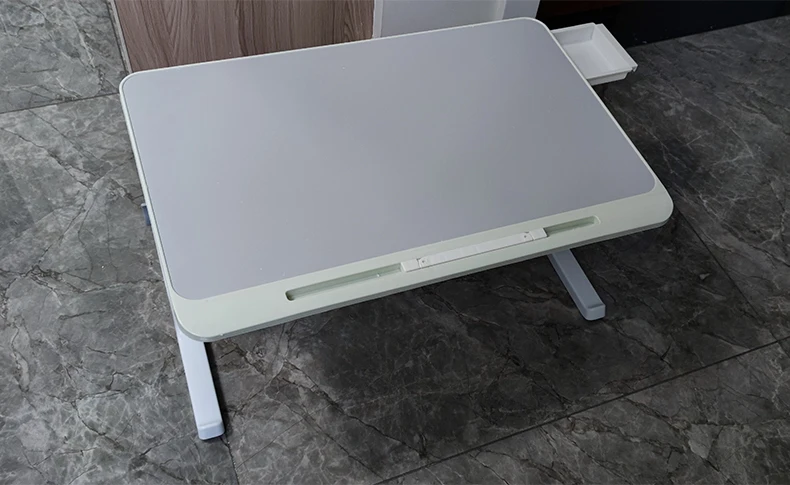 Description Picture 6 of item60X40CM Foldable Lifting Computer Desk Laptop Tablet Desk with Drawers Multifunctional Bedroom Tilting Folding Office Read Desk