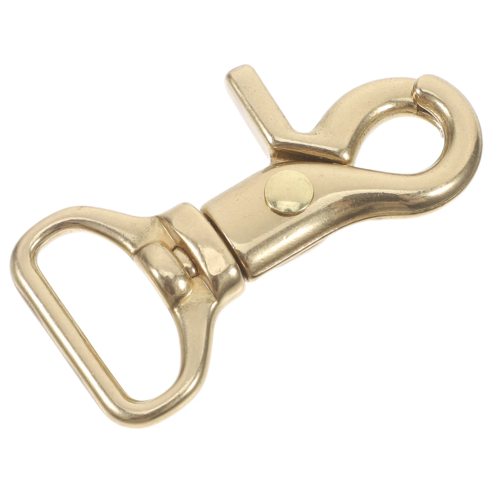 Brass Keychain Trigger Snap Hooks Solid Heavy Duty Swivel Clasp Hook for Bag Wallet Purse Belt Lanyard Projects Mirror