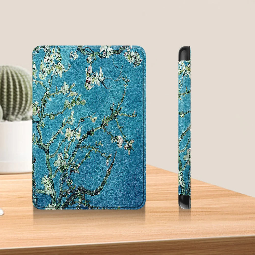 PU Leather Case Leather Cover with Auto Sleep and Wake Ultra Slim Leather Smart Cover for Kindle Paperwhite Signature 2024 7inch