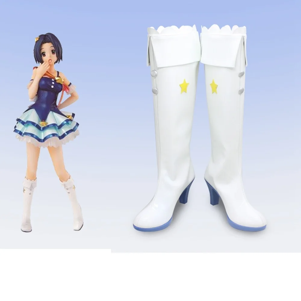 Unisex Anime Cos Miura Azusa Costumi Cosplay Scarpe Stivali Taglia Personalizzata