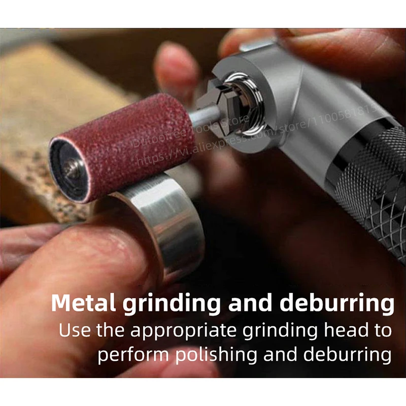 200W Micro Angle Grinder Multifunction 90° Electric Elbow Grinding Machine Elbow Engraving Polisher Ceramic Tile Cleaning Tools 3