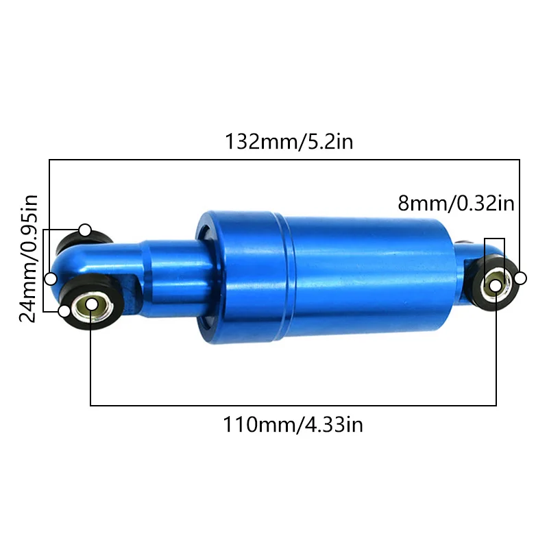 Description Picture 2 of itemHydraulic Shock Absorber Front  Rear Wheels 110 125 150mm All Inclusive  Electric Scooter Anti Vibration Accessories