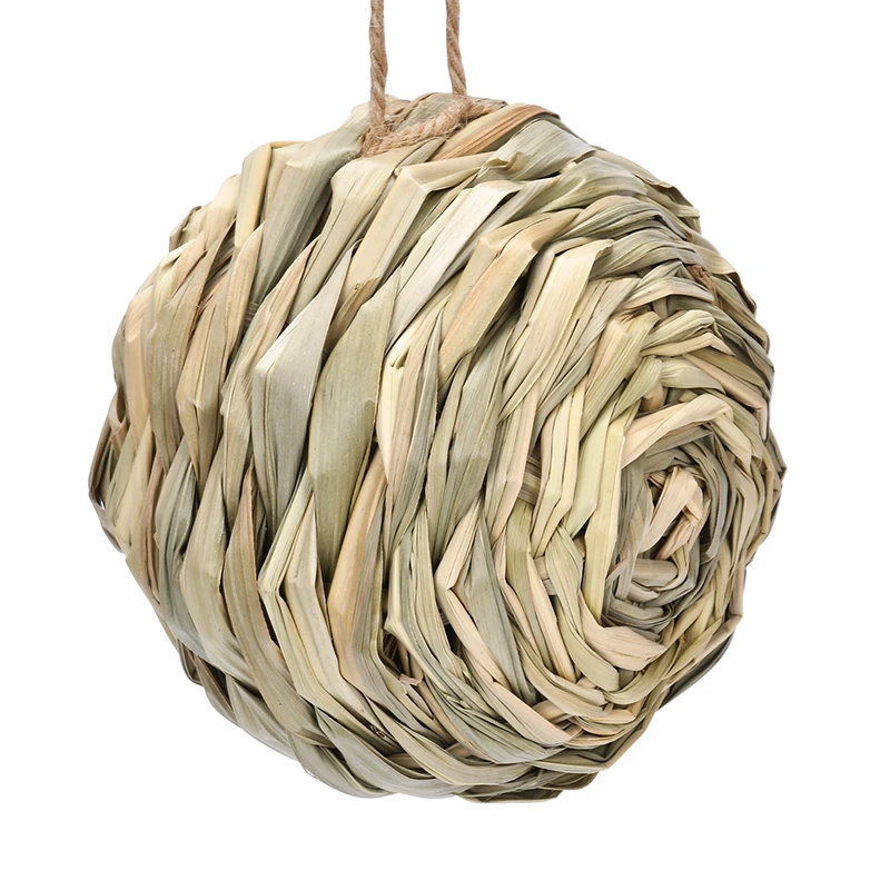 HOT ! Natural Grass Straw Bird's Nest Bird Cage Bird House Egg Cage Outdoor Garden Yard Simulation Ornament
