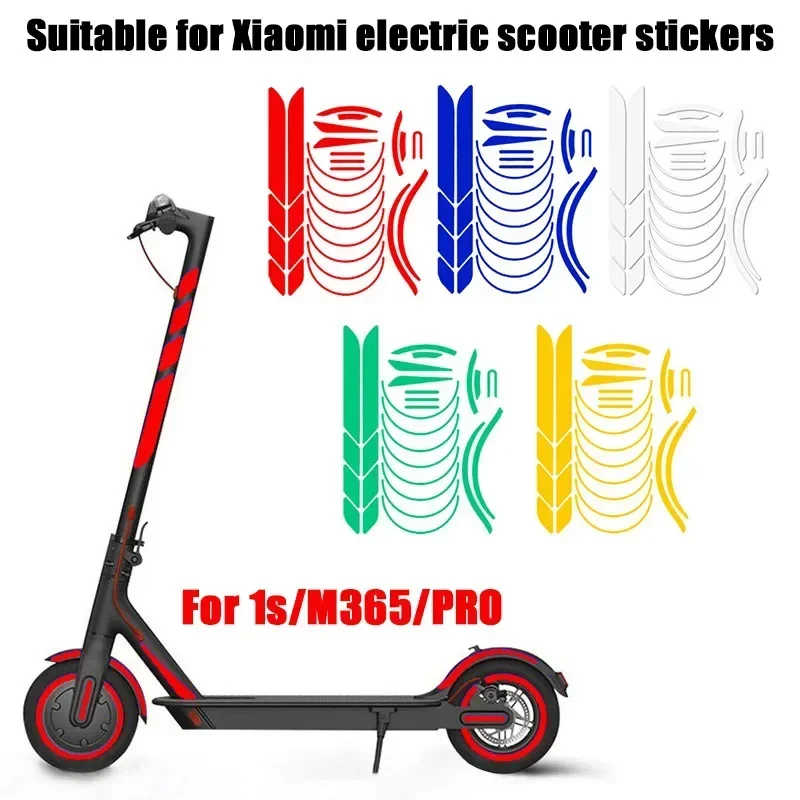 Bunter Kotflügelkörper, reflektierender Aufkleber, Fingerschutzabdeckung, verschiedene Reparaturteile für Xiaomi M365 1S Pro 2 Elektroroller – Detail 19
