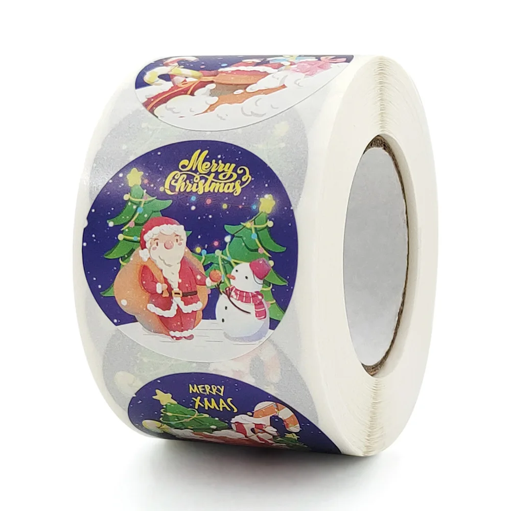 50-500pcs Frohe Weihnachten handgemachte Aufkleber Geschenk box Paket Santa danke Aufkleber Umschlag Siegel Etiketten Neujahr Dekor – Detail 3