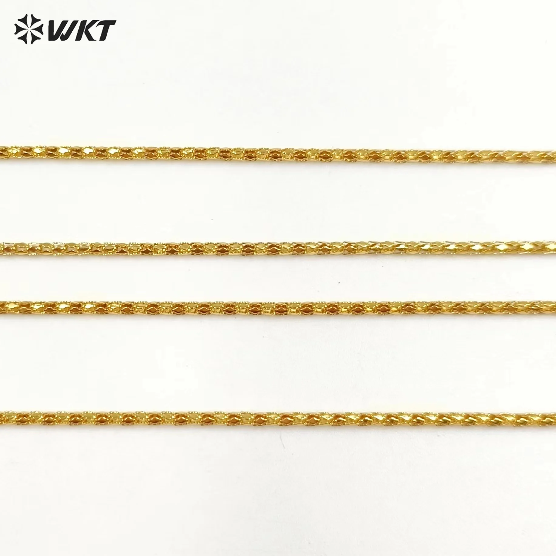 

WT-BFN030 WKT 2023 Unique Style Yellow Brass With Gold Necklace New Arrival Hot Sale For Unisex DIY Jewelry Findings