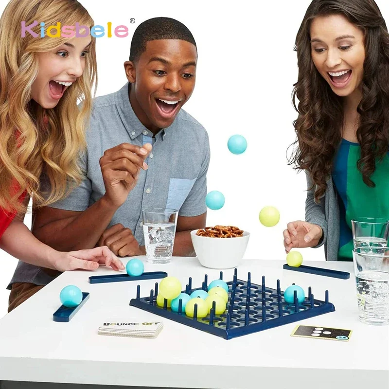 

Bounce Off Game Family And Party Desktop Bouncing Toys For Children Family Bouncing Balls Board Game With Pattern Challenge For