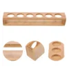 6 Holes Wooden Drink Paddle Shot Glass Holder Rack ganizer Cocktail Tray Storage Display Stand For Home Bar Party Use 1