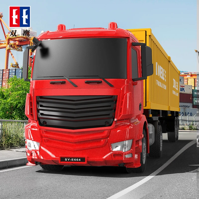 Double-E-1-26-RC-Car-Trailer-Excavator-Truck-Remote-Control-Container ...