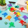 10Pcs Little Jumping Leap Frog Bounce Fidget Toys for Kids Novelty Assorted Stress Reliever Toys for Children Birthday Gift 4