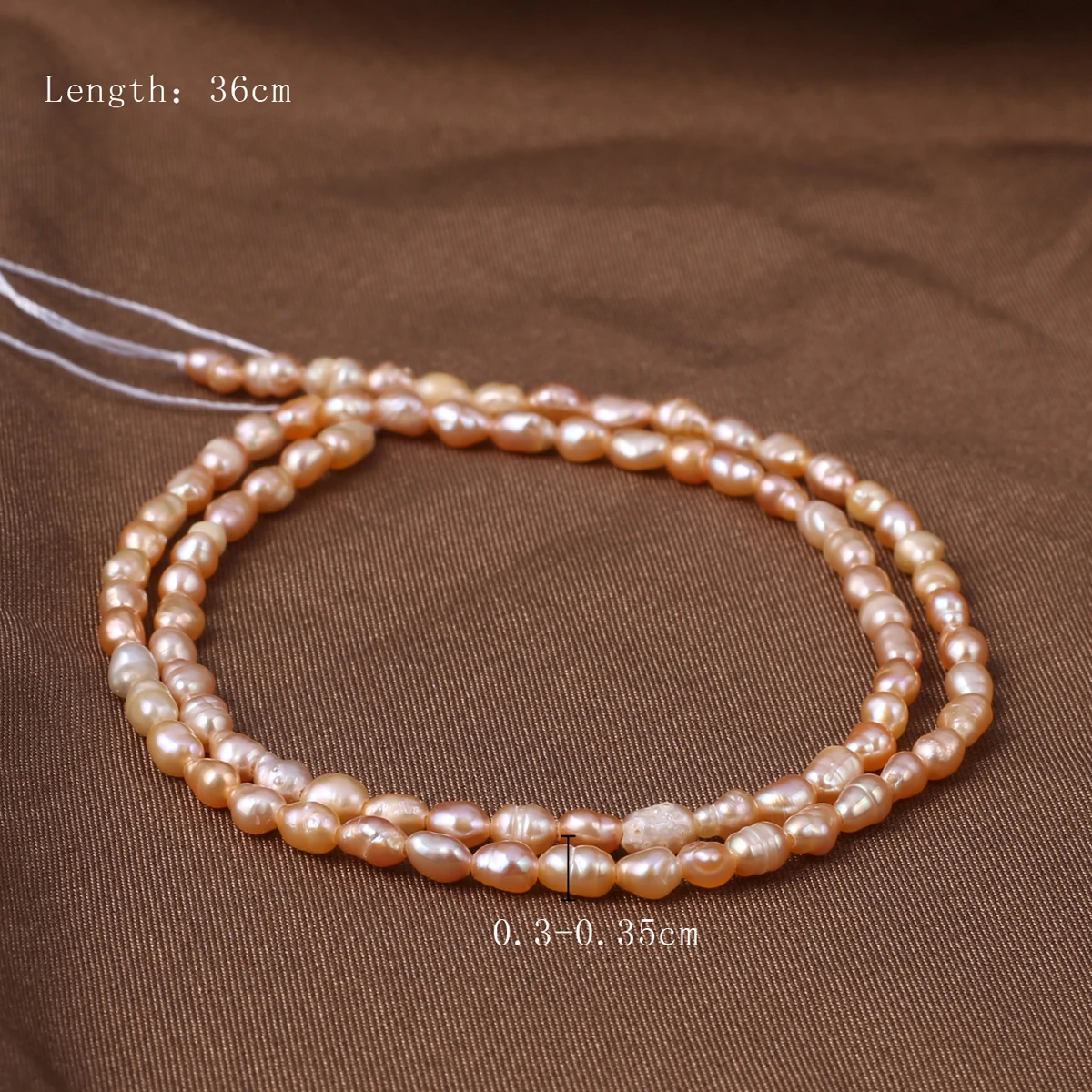 100% Natural Freshwater Pearl Rice Shape Pearl DIY Jewelry Making Necklace Bracelet Earring Accessories Gift 3-3.5MM