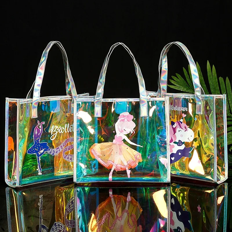 【YEGG】Ballet Bag Cute Ballet Dance Bag Personalized Ballerina Laser Print