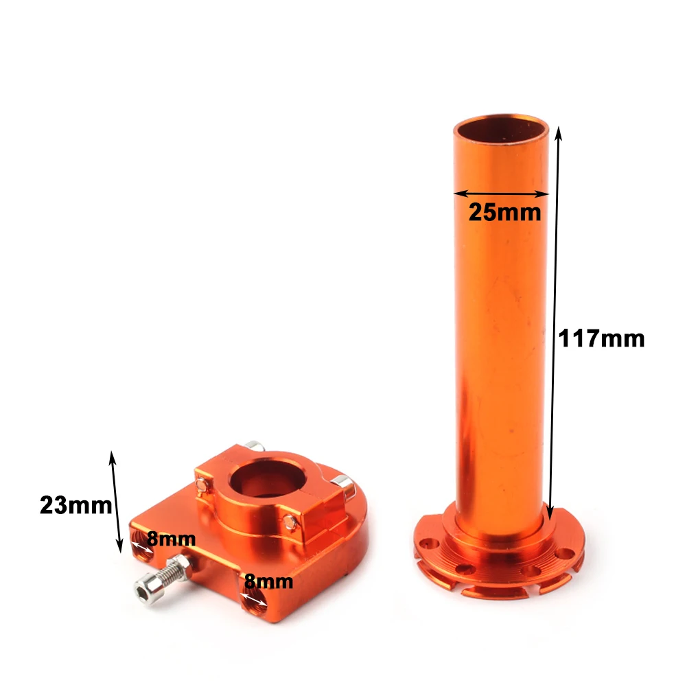 Alpha Rider 7/8 Handlebar Twist Grip Throttle Sleeve Tube for Honda CB350 CB 360 450 500 550 650 750 GL1000, 22mm Non-Slip-Rubber Handlebar Grips for Motorcycles Replaces 53141-300-010