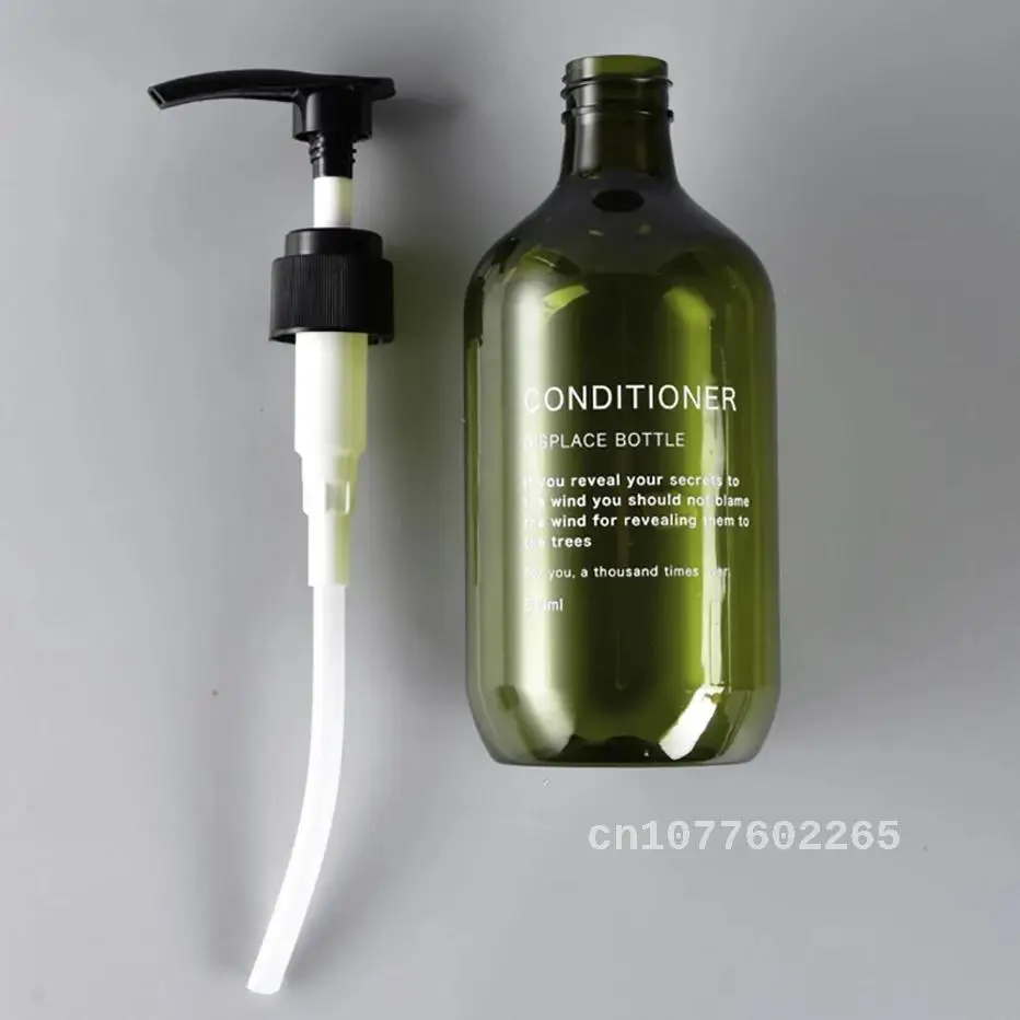 500ml Bathroom Soap Bottle Shower Gel Refillable Bottles Shampoo Hair Wash Dispenser with 2pcs Sticker Independent