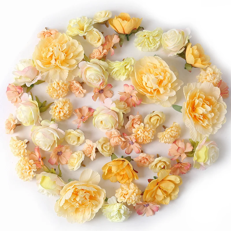 14/28 Stück Seidenrosen-Kunstblumenköpfe für Bastelarbeiten, Kränze, Hochzeitsfeiern, DIY-Tischdekoration, Heim- und Raumdekoration, künstliche Blumen – Detail 6
