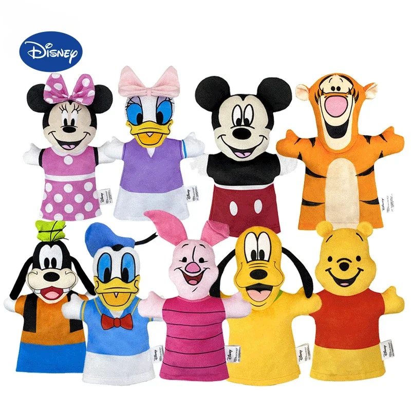 

Disney Cartoon Hand Puppet Mickey Mouse Donald Duck Winnie the Pooh Plush Toy Interactive Parent-child Hand Puppet