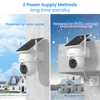ANRAN 2K 3/5MP Solar Camera 2.4G Wifi Surveillance Security Cameras Home Protection Sloar Battery Cameras PIR Humanoid Detection 4