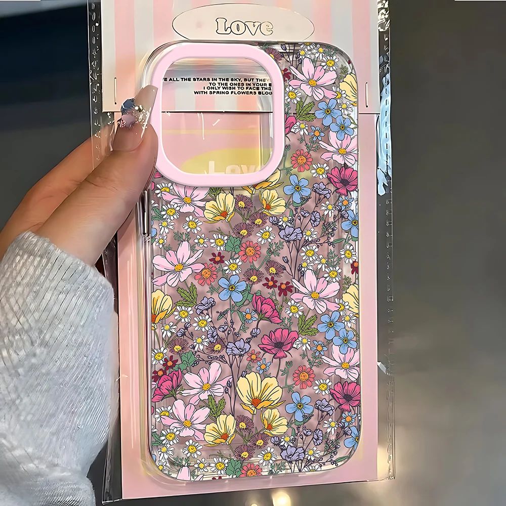 Vibrant Abstract Flower Design Phone Case - Artistic Protective Back Cover