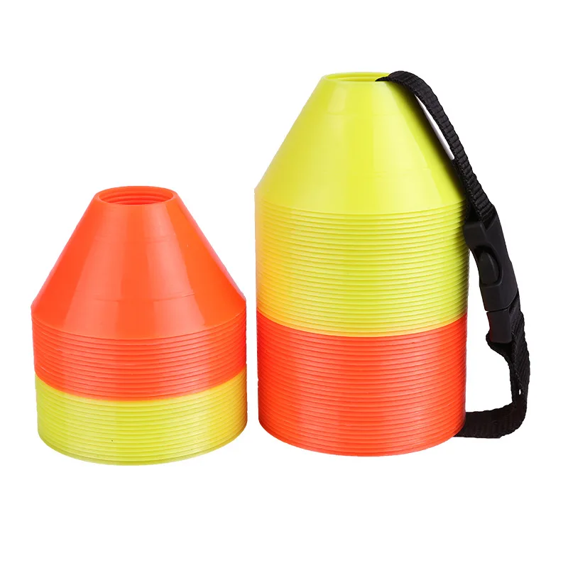 

10 Pcs Soccer Sign Cone Skating Obstacle Marker PE Wear-resistant Football Marking Bucket Agility Training Logo Dish Sports Gear