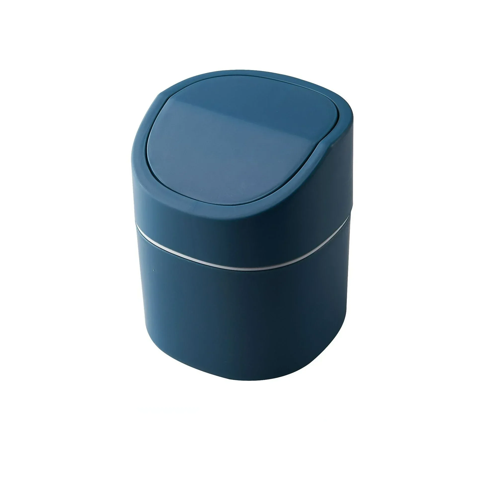Compact Desktop Trash Can - Stylish Plastic Waste Bin
