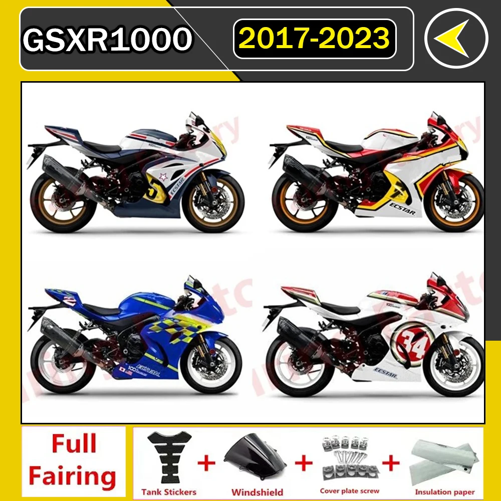 

for GSXR1000 2017 - 2023 GSX-R1000 K17 2018 2019 2020 2021 2022 fairing fit Motorcycle Injection Mold ABS Full Fairings Kit zxmt