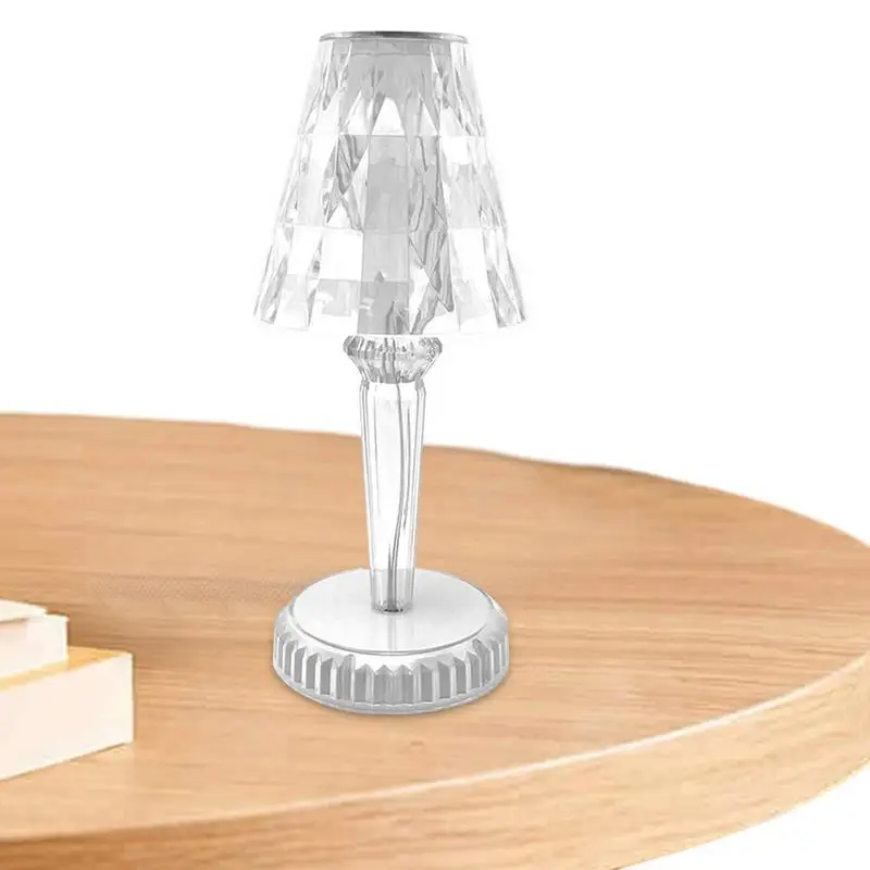 

LED Crystal Table Lamp USB Touch Night Light 5 Color RGB Rechargeable Remote Control Atmosphere Party Gift